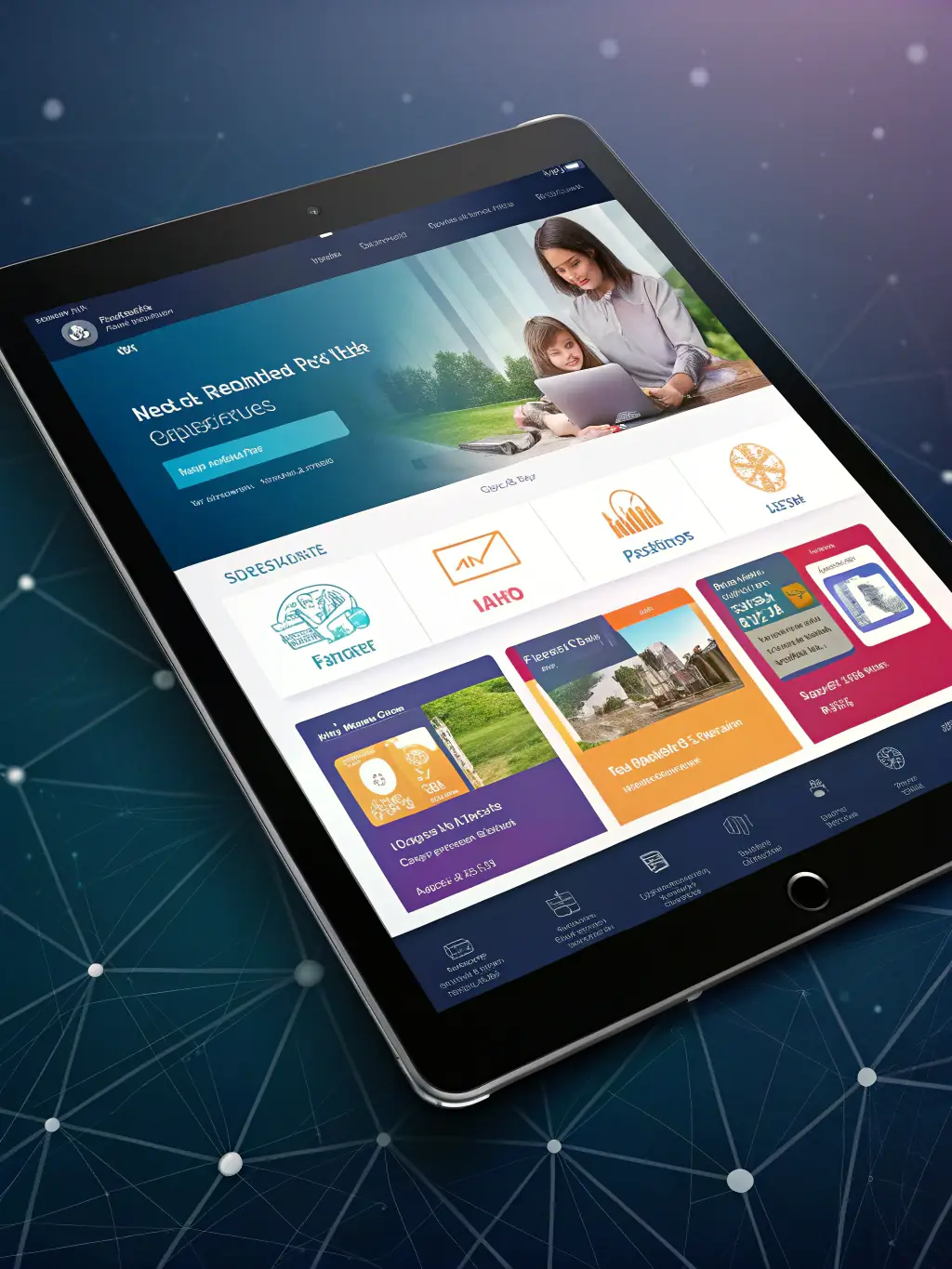 A visual representation of N2F's user-friendly mobile app, highlighting its intuitive interface and comprehensive features.